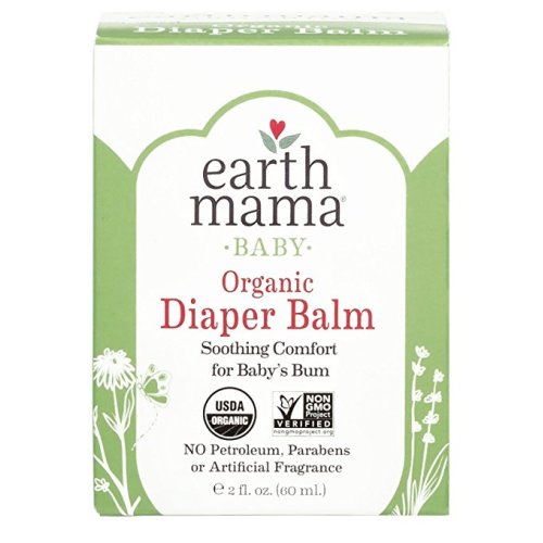 Organic Diaper Balm by Earth Mama | Safe Calendula Cream to Soothe and Protect Sensitive Skin, Non-GMO Project Verified, 2-Fluid Ounce - 2-Ounce