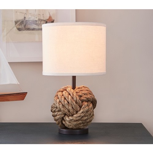 Rope Knot Table Lamp (16") | Pottery Barn Kids