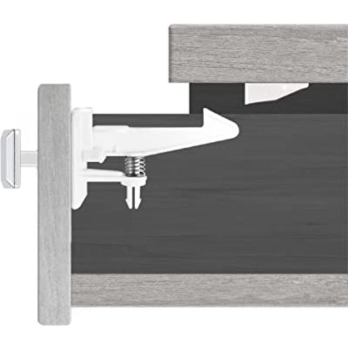 Inaya Cabinet Locks Child Safety Latches - Baby Proofing Cabinets & Drawers Locks - Child Proof Your Home - No Drilling & No Tools Required! (12 Pack)