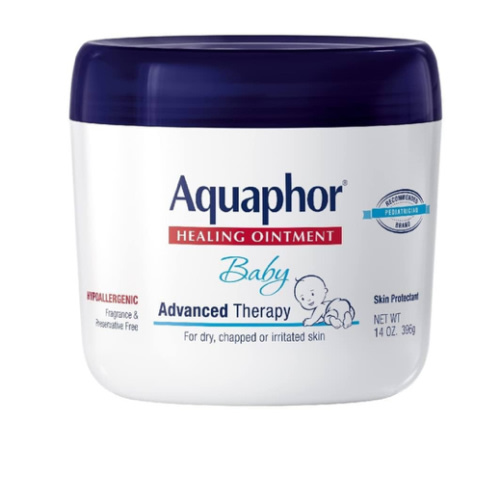 Aquaphor Baby Healing Ointment Advanced Therapy Skin Protectant for Chapped or Dry Skin, Drool Rash and Diaper Rash Ointment, 14 Oz Jar