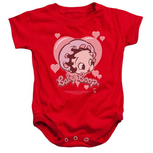 Betty Boop Baby Boys' Baby Heart Bodysuit 6 - 12 Months Red