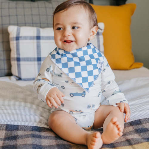 4 Pack Baby Bandana Bibs - Speedster