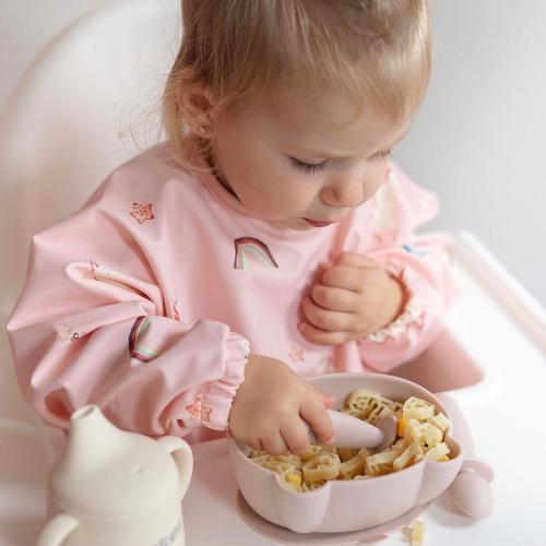 Long Sleeve Baby Cape Bib & Personalised Travel Zip Pouch | Unicorn’s