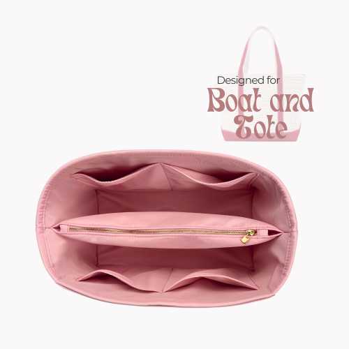 Poushy Waterproof Nylon Organizer fits Boat and Tote - Middle Pouch / Premium Fabric Insert for Boat & Tote Liner Protector Bag Shaper