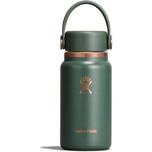 Hydro Flask Micro Bottle - Insulated Mini Leak Proof Flask for Purse or Pocket in 6.7 Oz Forest Green Arc