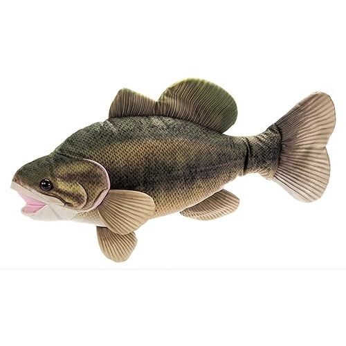 The Petting Zoo Large Mouth Bass Stuffed Animal Plushie, Gifts for Kids, Wild Onez Sealife River Fish Animals, Large Mouth Bass Plush Toy 22 Inches