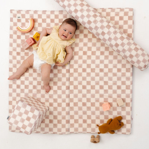 Toki Mats Standard Padded Play Mat - Checker Gumdrop, Non-Organic