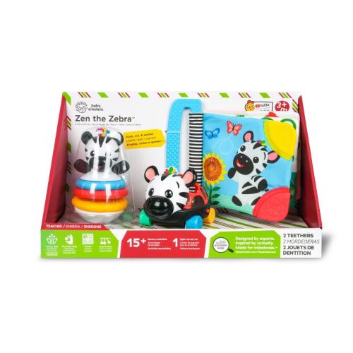 Baby Einstein Zen The Zebra Baby Toy Gift Set - 3pc