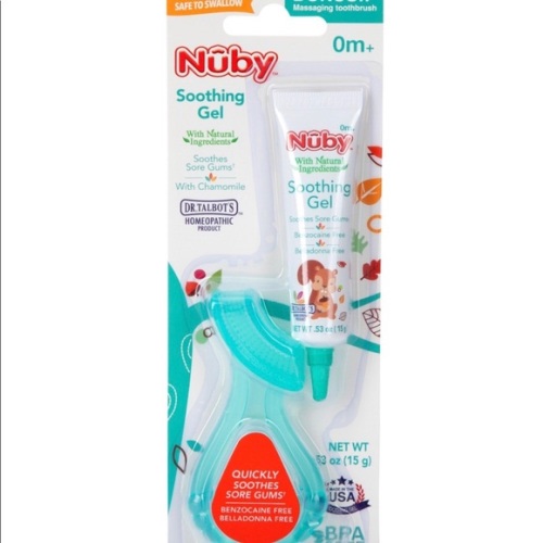 Nuby soothing gel for teething babies. All natural