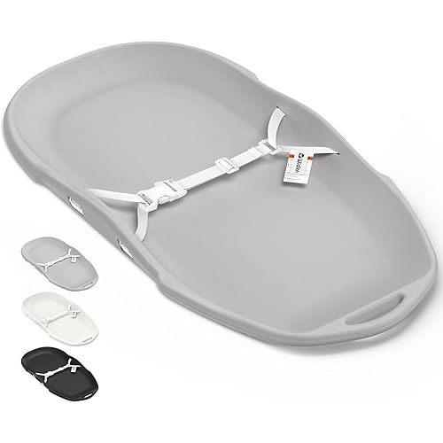 Baby Changing Pad, Soft & Wipe-Clean Changing Pad with Strap, EVA Waterproof Changing Table Pads for Dresser Top, Non-Slip Bottom, Lightweight, 30”×16”