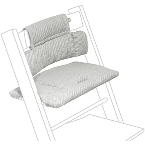 Tripp Trapp - Cojín clásico, color gris nórdico, combina con silla Tripp Trapp y silla alta para mayor apoyo y comodidad, lavable a máquina, se adapta a todas las sillas Tripp Trapp