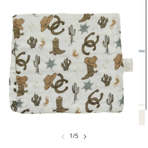 Outlaw Cowboy Classic Muslin Bib