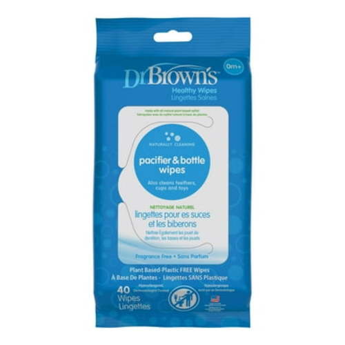 Dr. Brown's Pacifier and Bottle Wipes, 40 Count
