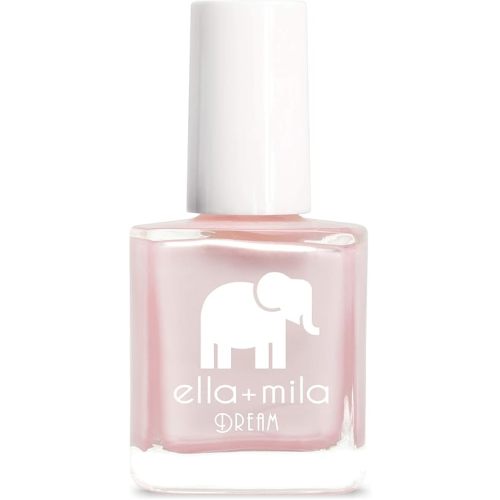 ella+mila Dream Collection - My Fantasy Fast Drying Nail Polish - Pearly Pale Pink Vegan Nail Polish - Chip Resistant 17 Free Nail Polish with Metallic Finish