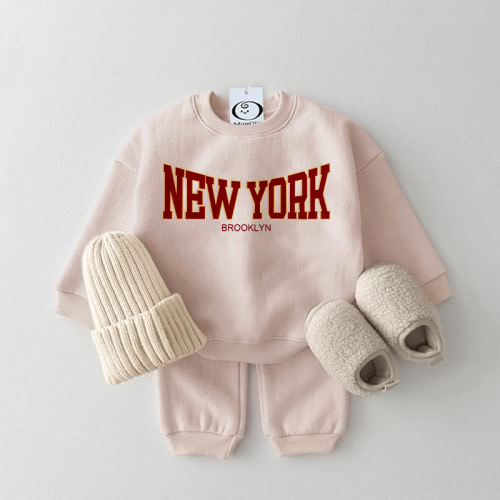 NEW YORK BROOKLYN Baby Slogan Set
