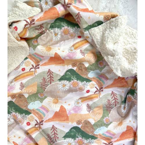GOTS  Organic Cotton Sherpa Blanket