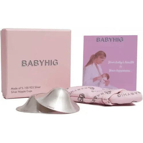 The Orginal Silver Nursing Cups – Silver Nipple Shields for Breastfeeding - Nipple Guards Protector for Breastfeeding - Nipple Shields for Nursing Newborn – Nickel Free – 925 Silver