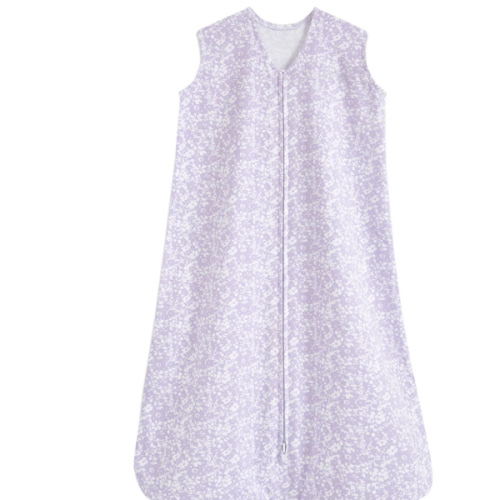 Aster Flowers Cotton Wearable Baby Blanket L | HALO