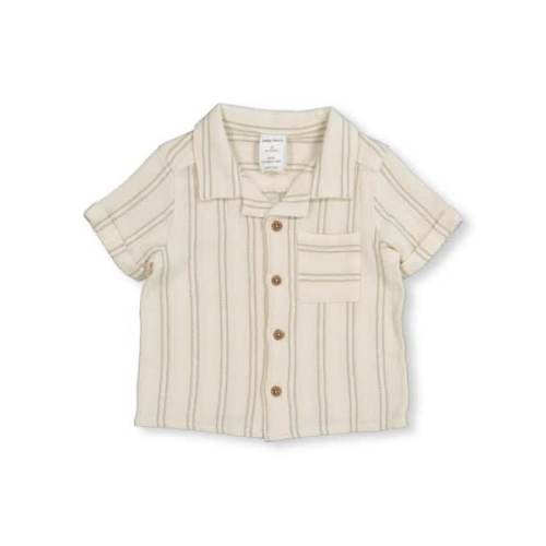 Light Green Baby Striped Cotton Shirt | Best&Less™ Online