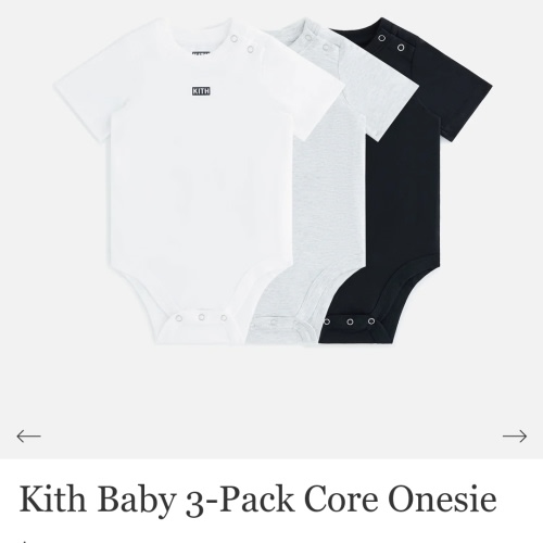 Kith Baby 3-Pack Core Onesie - Multi
