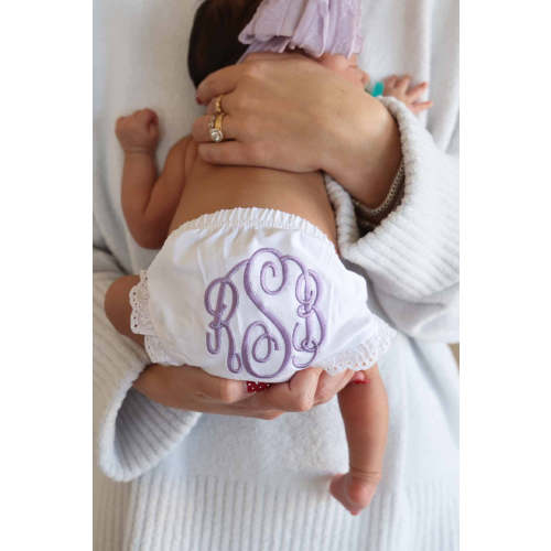 Personalized Lace Edge Bloomers