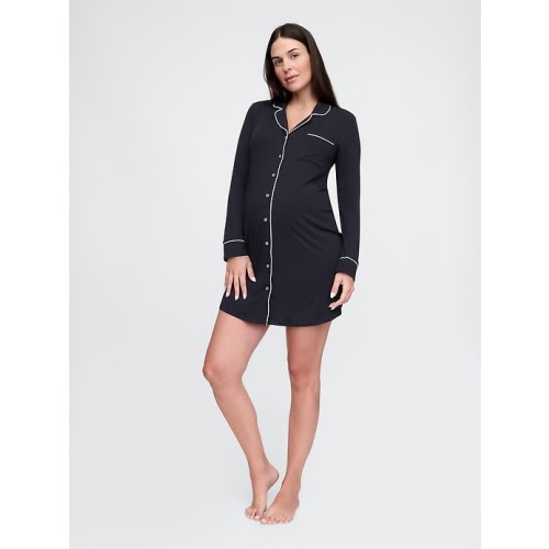 Maternity Modal PJ Shirtdress