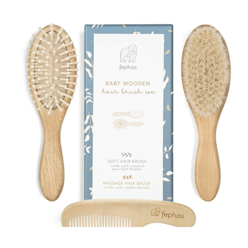 Wooden Baby Hairbrush Set | The Children's Shop