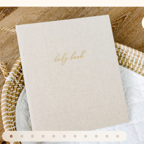 First Year Baby Memory Book - Sand