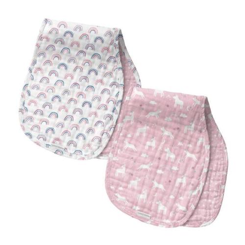 Stephen Joseph - 2Pk Muslin Burp Cloth, Unicorn