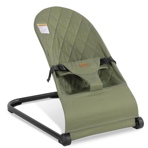 Baby Bouncer,Baby Bouncer Seat,Portable Infant Bouncer with 3-Point Safety Harness,Ergonomic Bouncy Seat, Newborns Bouncer for Babies 0-6 Months up to 20lbs,ASTM-Certified(Green)