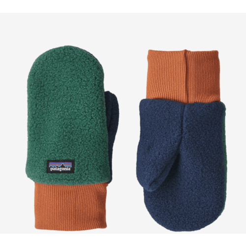 6-12M Conifer Green Patagonia Baby Pita Pocket Mittens