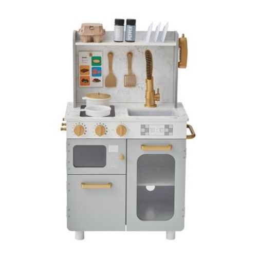 Teamson Kids Little Chef Memphis Play Kitchen - Gray/Gold