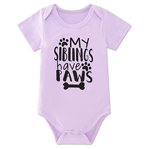 Funnycokid Baby Boys Girls Bodysuit Funny Newborn Romper Short Sleeve Infant Neutral Outfits Jumpsuit 0-12 Months