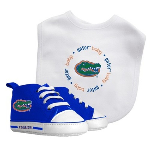 Baby Fanatic 2 Piece Bid and Shoes - NCAA Florida Gators - White Unisex Infant Apparel