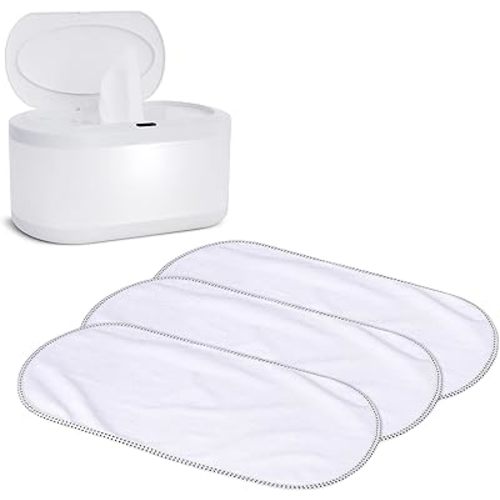 Munchkin® Touch Free Baby Wipe Warmer and 3pk Waterproof Changing Pad Liners