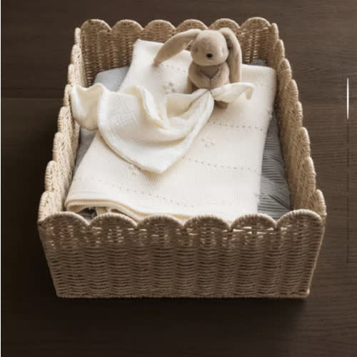 SCALLOPED MEDIUM BASKET - See all - KIDS AND BABY - BABY | Zara Home United States of America