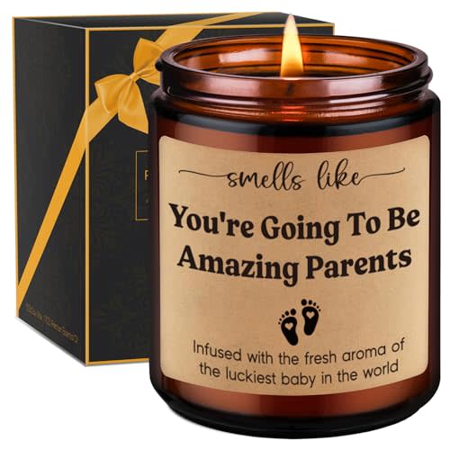 GSPY Candles, New Parents Gifts for Couples, Mom to be, New Dad - Pregnancy, First Mothers Day, 1st Fathers Day, Gender Reveal Gifts for Parents to be, First Time Dad, Expecting Mom, Pregnant Mommy