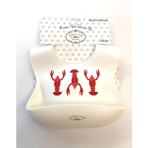 Crawfish Silicone Bib | Maison Nola