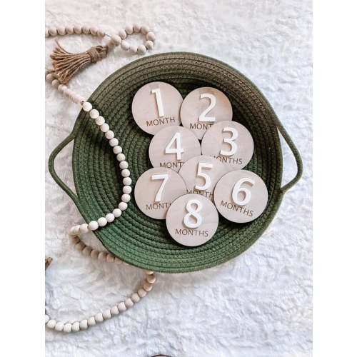 3D Wooden Milestone Set