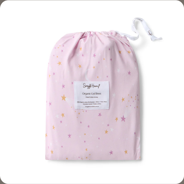 Twinkle Organic Fitted Cot Sheet | Snuggle Hunny