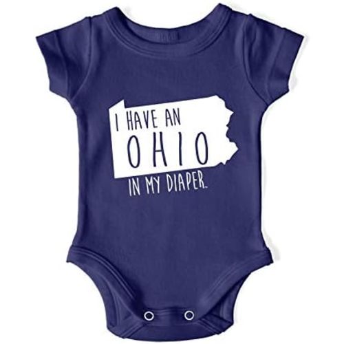 In My Diaper I Have A Ohio - Pennsylvania Rival Sports Fans Baby One Piece