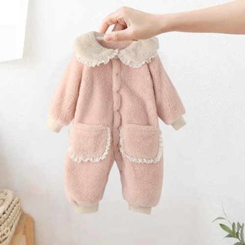 YYYTop Fall Baby Girl Clothes, Newborn Baby Girls Badysuit Rompers Young 2-24Months Jumpsuit Hooded Fleece Rompers Infant Thick Snowsuit Winter Warm Outerwear Outfits Jumpsuit Baby Winter Baby Savings