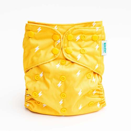 Space and Sky: Essentials Pocket Cloth Diaper with Athletic Wicking Jersey, Grows with your Baby