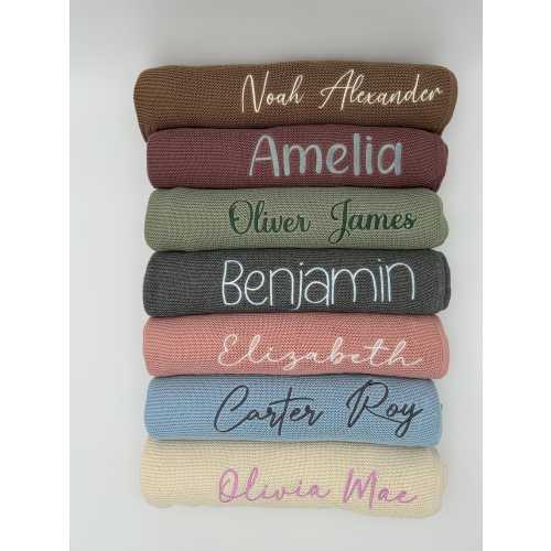 Custom Baby Name Blanket, Personalized Baby Blanket, Gift for Baby, Baby Shower Gift, Embroidered name Blanket, Newborn Blanket