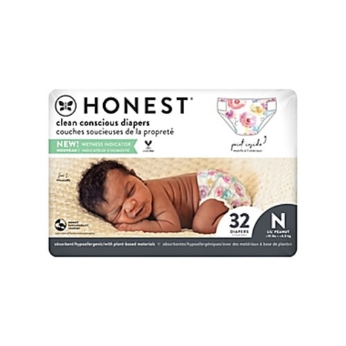 The Honest Company® Size 0 32-Count Disposable Diapers in Rose Blossom PatternThe Honest Company® Size 0 32-Count Disposable Diapers in Rose Blossom Pattern