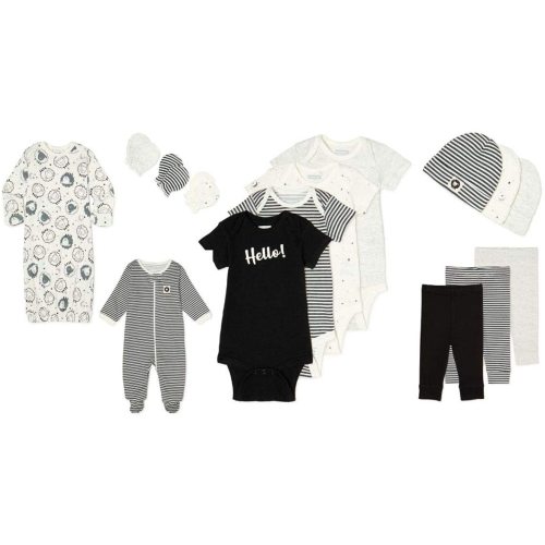 Garanimals 15 Piece Starter Set Black and White 3-6 months