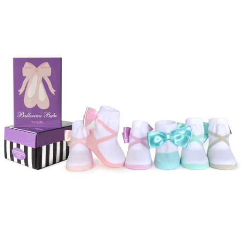 Trumpette Ballerina Babe Socks, 0 - 12 Months, 6 Pack