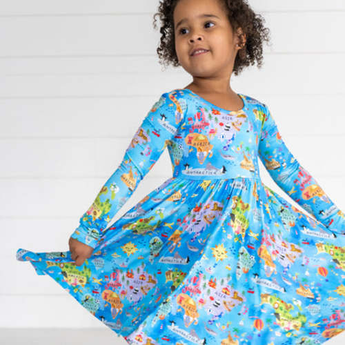 Around The World Twirl Dress