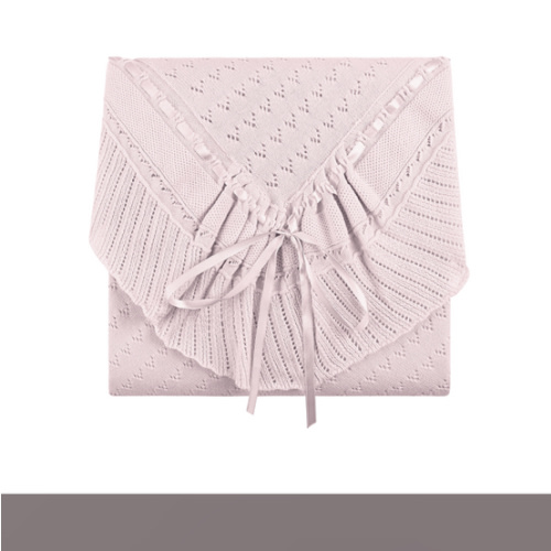 Pointelle Knit Ruffle Blanket | Feltman Brothers