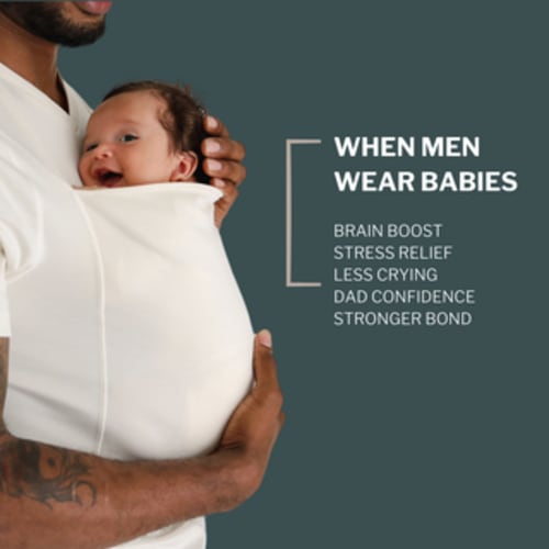 Lalabu Dad Shirt | Original Babywearing T-Shirt with Kangaroo Pouch | Baby Wrap Carrier for Newborns & Infants | Baby Wrap Carrier for Newborns | Essential for new Dads